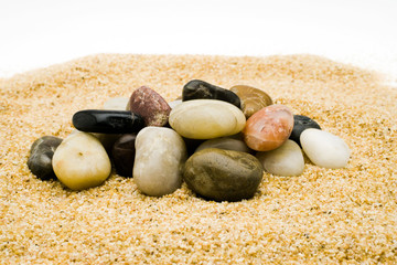 Fototapeta na wymiar Pile of stones in rock garden
