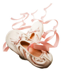 Close-up of ballet slippers © imagedb.com