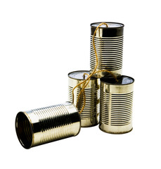 Old tin can phones