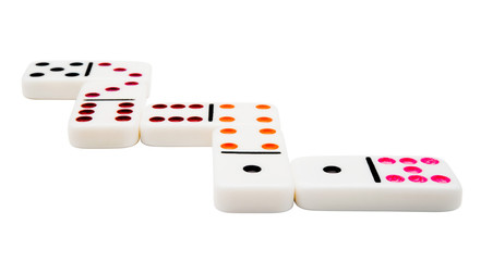 Multi colored dominos
