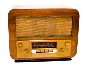 Radio of brown color