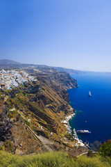 Fototapeta na wymiar Zobacz Santorini - Grecja
