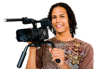 Close-up of a man photographing