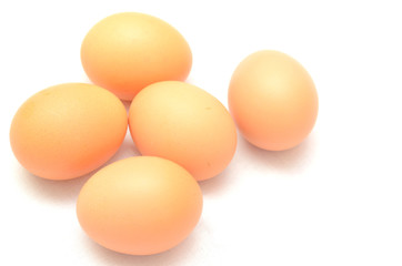 eggs stack isolated on white background