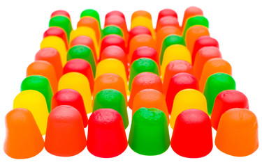Multi-colored candies