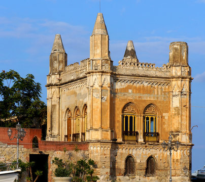 Florio Palace at the Arenella of Palermo in Sicily