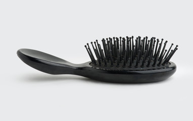 salon round hairbrush isolated on white background