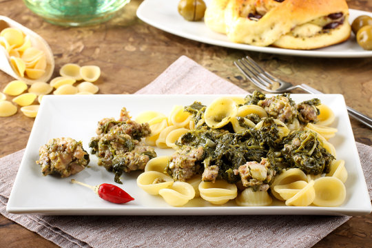 Orecchiette Pasta With Broccoli Rabe And Sausage