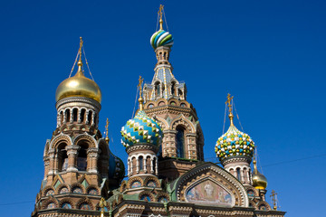 Fototapeta na wymiar Orthodox Church of St. Petersburg.