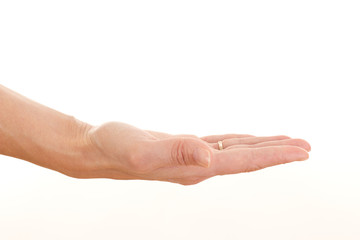 Presenting something