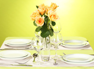 elegant holiday table setting