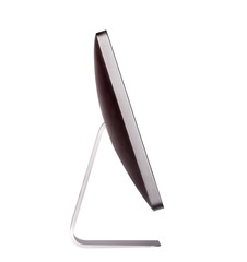 flat screen  side view isolated