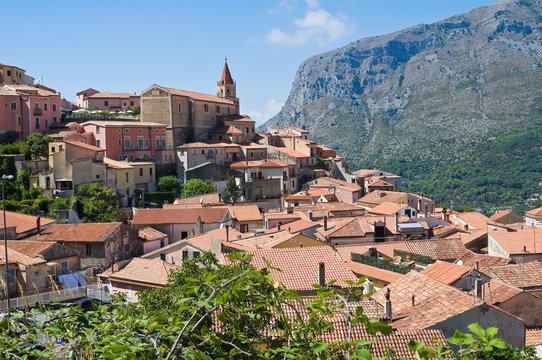 Panoramic view of Maratea. Basilicata. Italy.