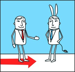 stubborn businessman