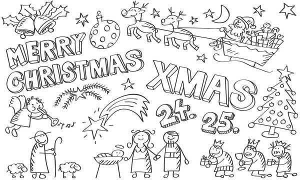 Skizzen Weihnachtssymbole 2