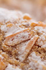 Almond cookies with white sugar