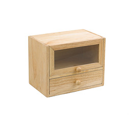 .A small wooden cabinet for store small bottle or small utensil