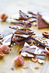 Various types of chocolate 