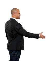 Businessman Shake hands seitlich 2