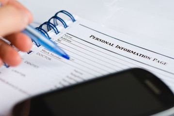 personal information