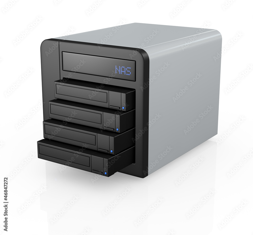 Poster nas with four disks