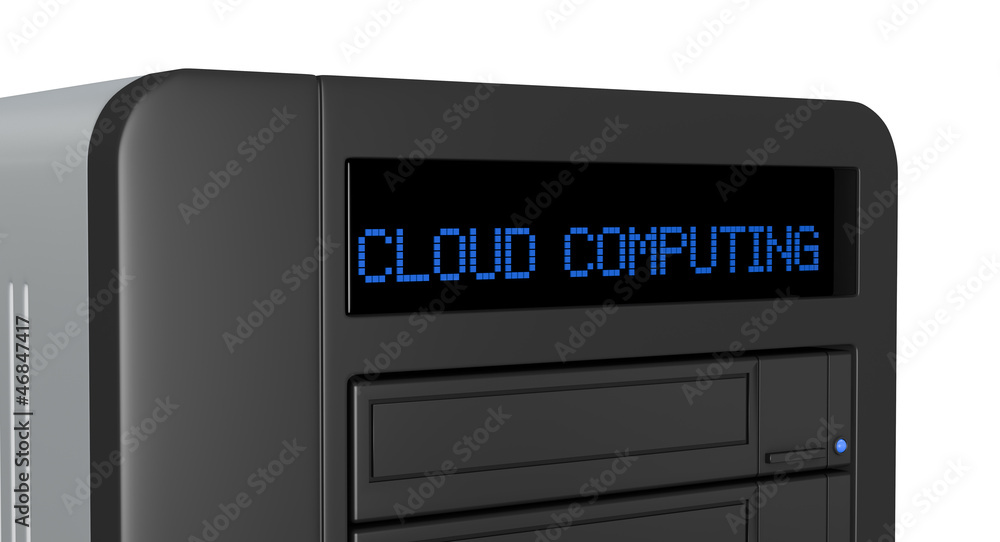 Poster concept of cloud computing