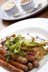 sausages and potatoes
