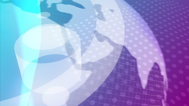 Purple and White Globe Abstract Video Background