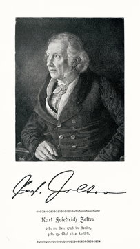 Portrait of german composer Zelter