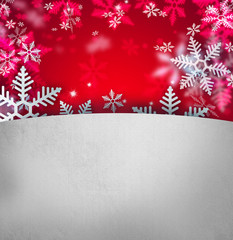  Beautiful snowflake Christmas background with copyspace