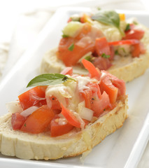 Bruschetta With Tomato And Basil