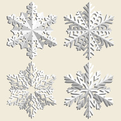 Christmas background. Snowflakes.