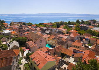 Fototapeta na wymiar Miasto Omis w Chorwacji