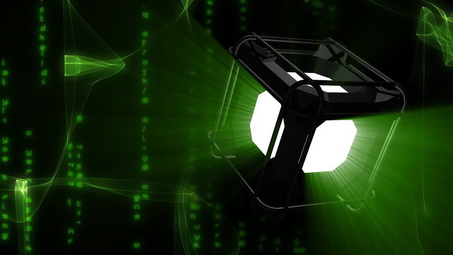 Futuristic matrix look a like abstract video background