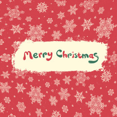 Fototapeta na wymiar Christmas retro greeting card design. Vector illustration, EPS8