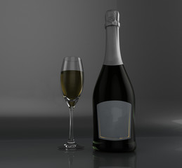 Champagne bottle 