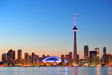 Toronto skyline - Powered by Adobe
