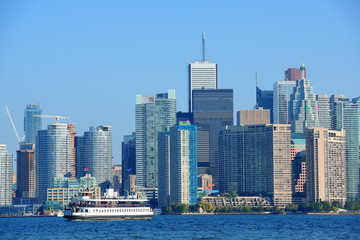 Fototapeta na wymiar Toronto skyline w dzień
