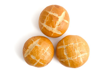Runde Weizenbrötchen