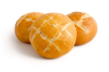 Runde Weizenbrötchen