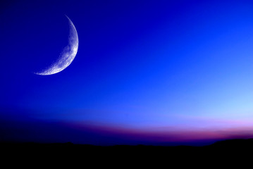 Obraz na płótnie Canvas Sunset Glow z Księżyca