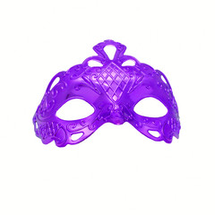 Purple carnival mask. Isolated on white background