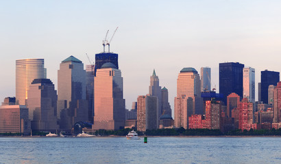 Obraz premium New York City Manhattan downtown skyline