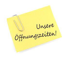 Unsere Öffnungszeiten