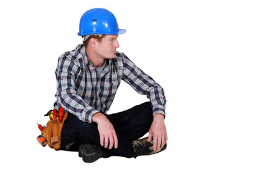 craftsman sitting on the floor