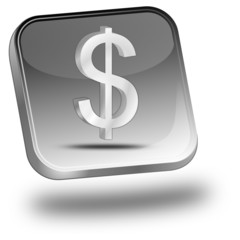 Button mit Dollar Symbol