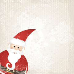 Weihnachtsmann auf Grunge-Hintergrund