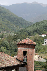 Barga a medieval hilltop town in Tuscany.Italy