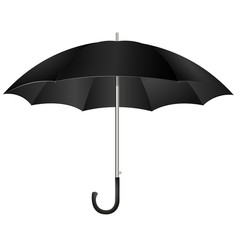 black umbrella vector illustration