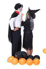 Couple at a Halloween party